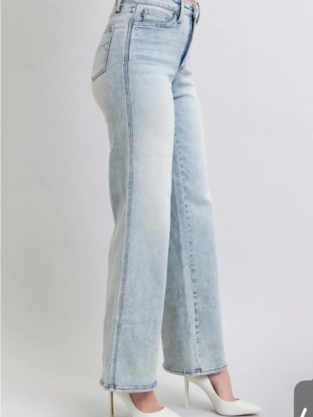 Judy Blue High Waisted Retro Wide Leg w/ Tummy Control - Picture 4 of 6